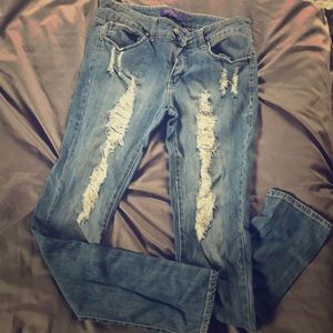 Mikey Cyrus ripped skinny jeans. Only worn once